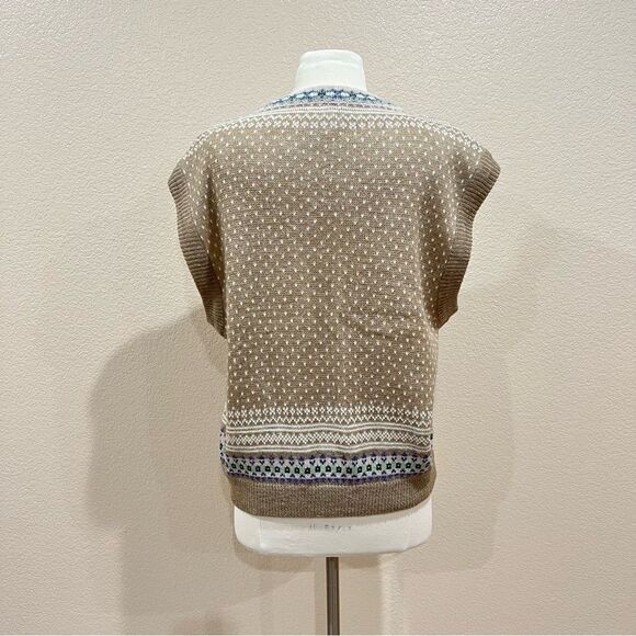 Vintage Tangiers Fair Isle Nordic Sweater Vest Size Large - Picture 4 of 11